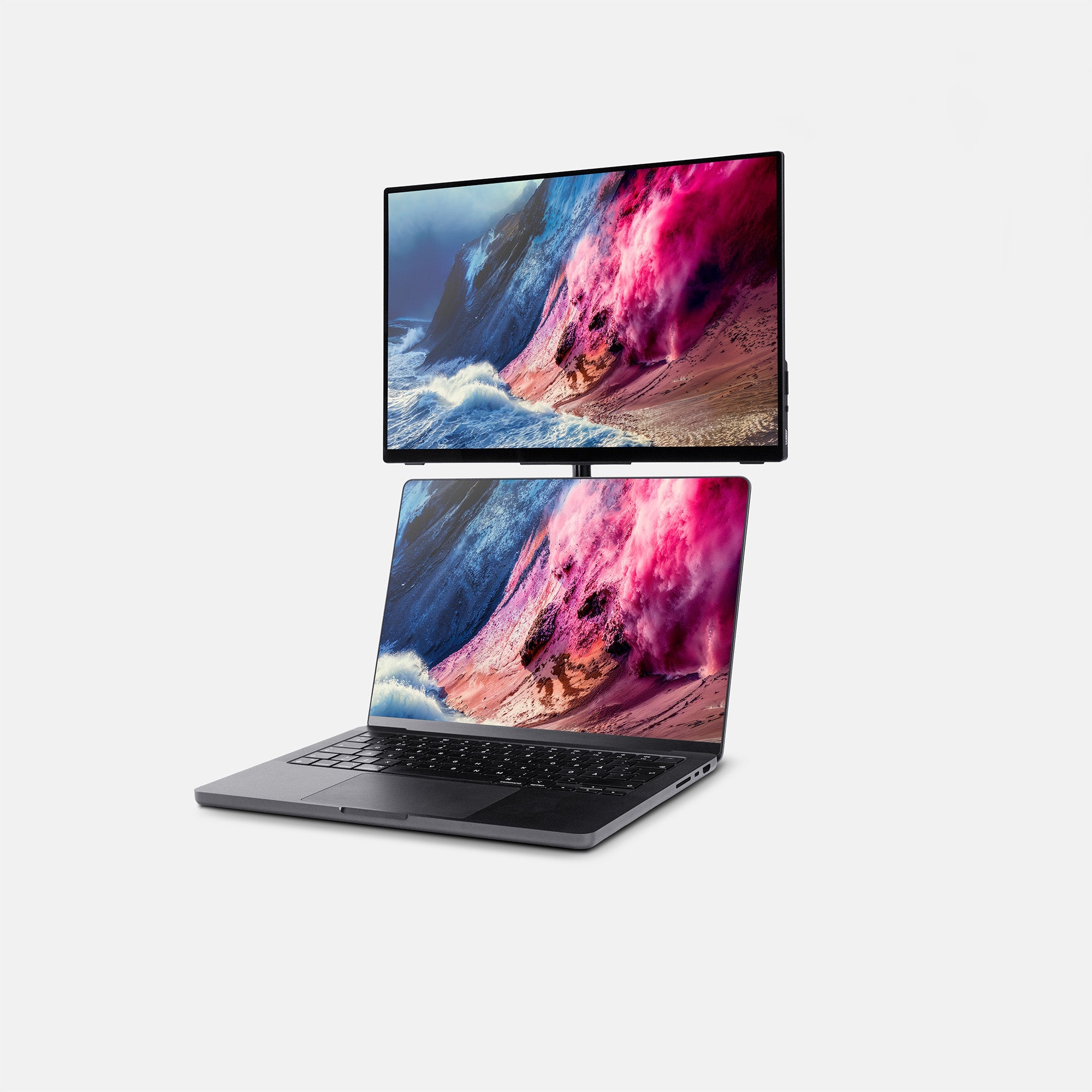 Tern Setups monitor and stand for digital nomads
